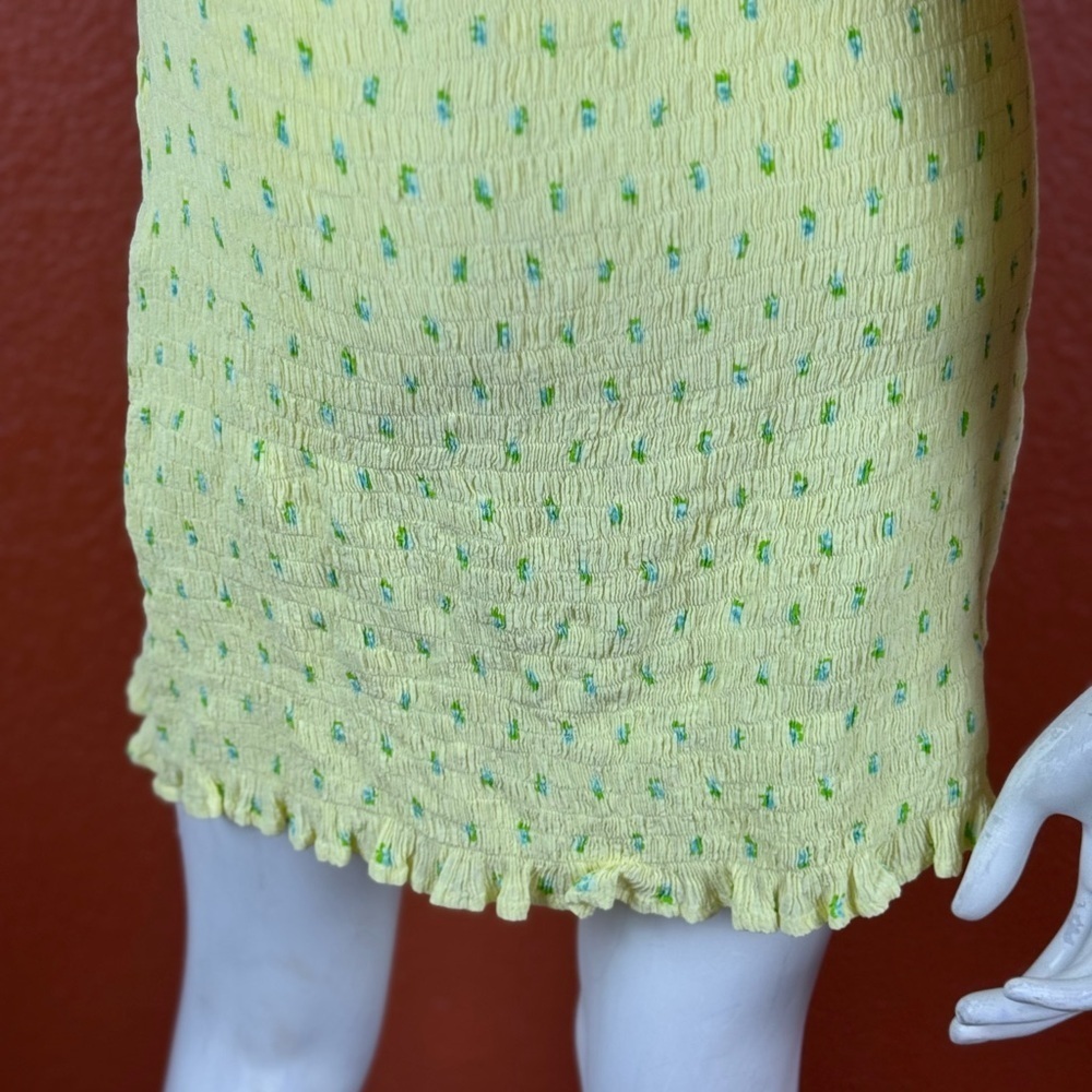 Faithfull the Brand Yellow Long Sleeve Sundress. D49 - Picture 12 of 15
